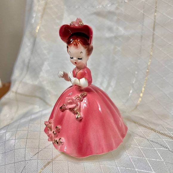 Vintage Arnart Cherchez La Femme 7616 Figurine, Vintage 1950s Ceramic Figurine - Picture 2 of 10